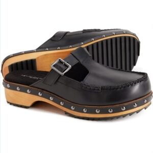 Kelsi Dagger Brooklyn Studded Leather Clogs NWOT